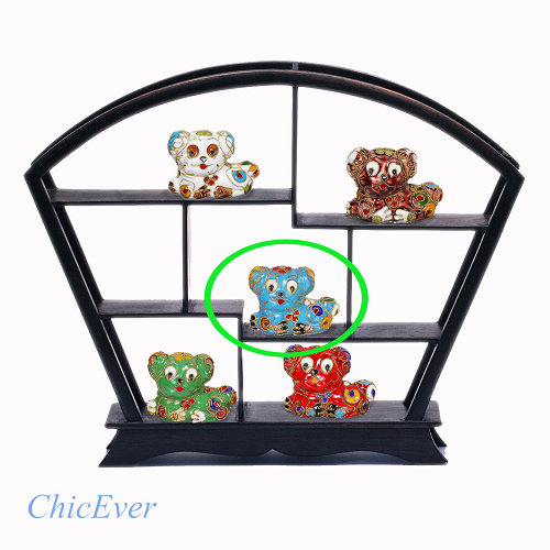 Hund S, Deko, Ziergegenstände, Cloisonne Emaille, Tierfigur,6276